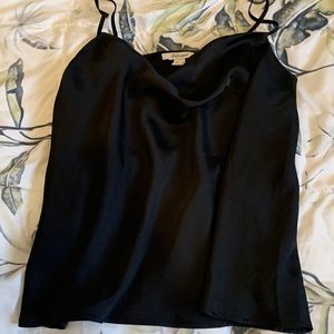 Satin cowl neck blouse